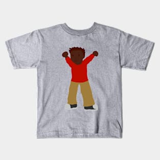 Excited Chibi Guy Kids T-Shirt